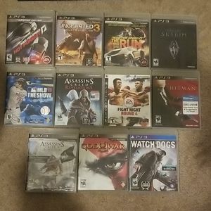Collection of PS3 games.